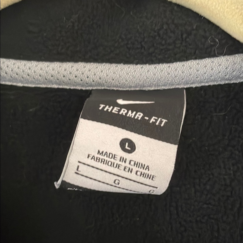 Nike elite Black and Gray Zip-Up‎ Hoodie jacket size large - Picture 2 of 6